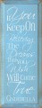 Shown in Old Light Blue with Cottage White lettering