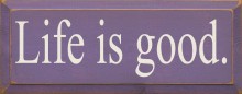 Shown in Old Purple with Cream lettering