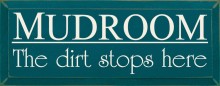 Shown in Old Peacock with Cream lettering