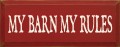 Shown in Old Red with Cream lettering