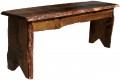 Natural Pine wood is coated with a sealant - color and detail vary with every piece